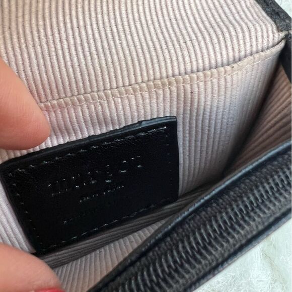 MARGOT NY Black Fold-over Leather Wallet - Picture 8 of 10